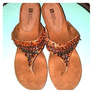 NWOT White Mountain Wedge Sandal